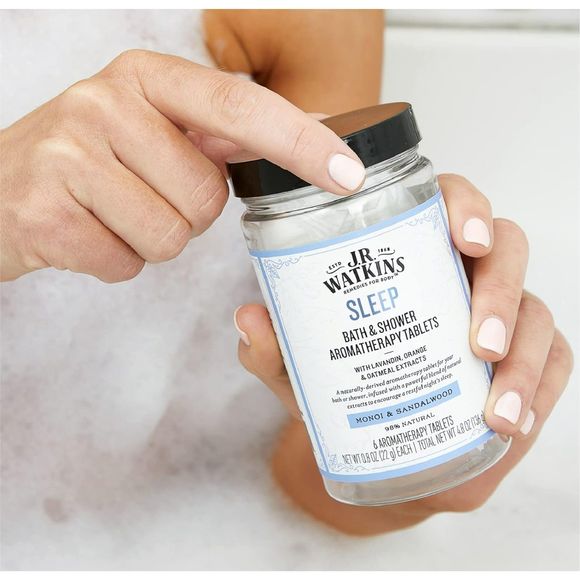 J.R. Watkins Sleep Bath & Shower Tablets, Monoi & Sandalwood Shower Steamers - Picture 3 of 8
